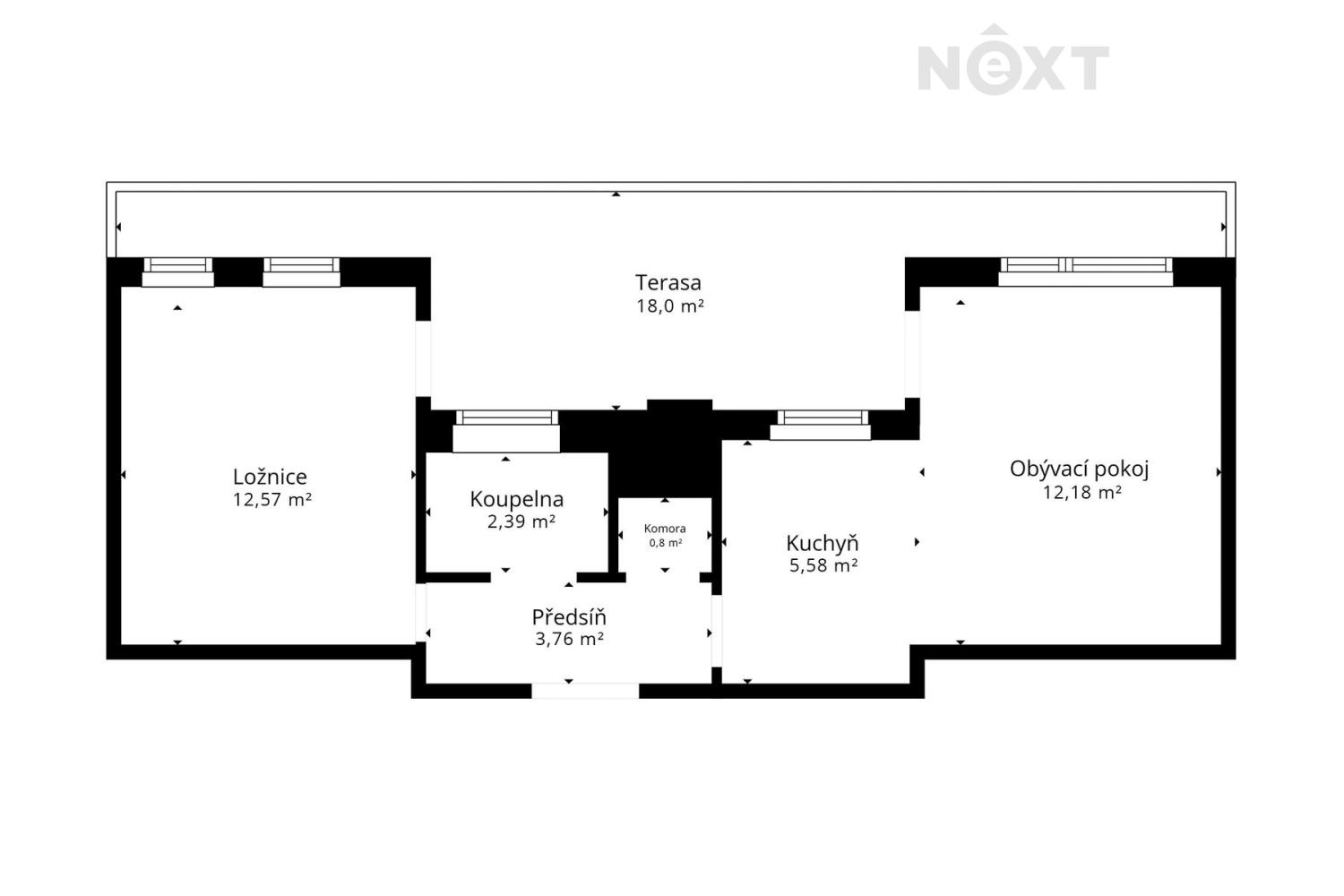 Prodej byt 2+kk, 64㎡