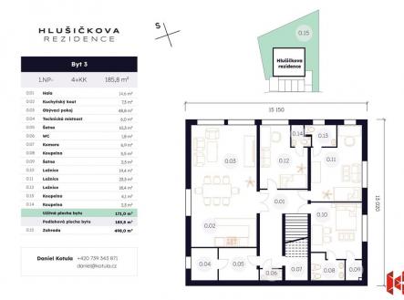Prodej bytu, 4+kk, 185 m²