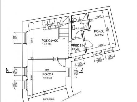 pudorys-1.jpg | Pronájem bytu, 3+kk, 68 m²