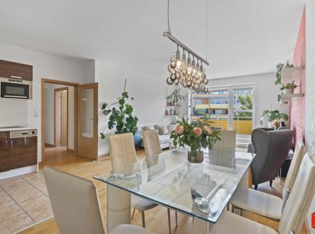 obývací pokoj s kuchyňským koutem | Prodej bytu, 3+kk, 80 m²