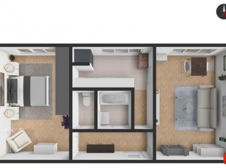 cernokostelecka-3d.jpg | Prodej bytu, 2+1, 49 m²