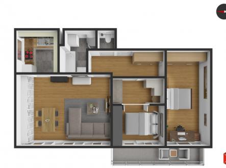 mirovicka.png | Prodej bytu, 3+1, 83 m²