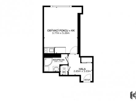 michelska-pudorys.jpg | Prodej bytu, 1+kk, 34 m²