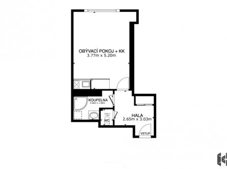 michelska-pudorys.jpg | Prodej bytu, 1+kk, 34 m²