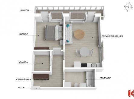 pocernicka-3d-do-inzerce-2.jpg | Prodej bytu, 2+kk, 69 m²