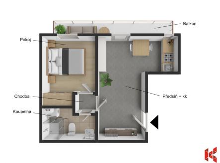 umelecka-3d-s-popisky.jpg | Prodej bytu, 1+1, 37 m²