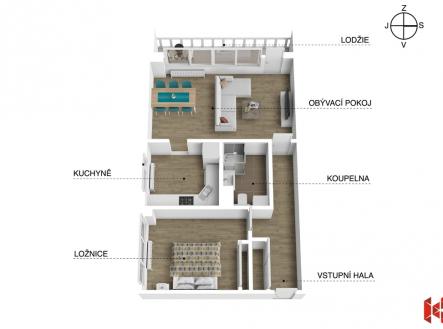 blatovska-3d-do-inzerce.jpg | Prodej bytu, 2+1, 63 m²