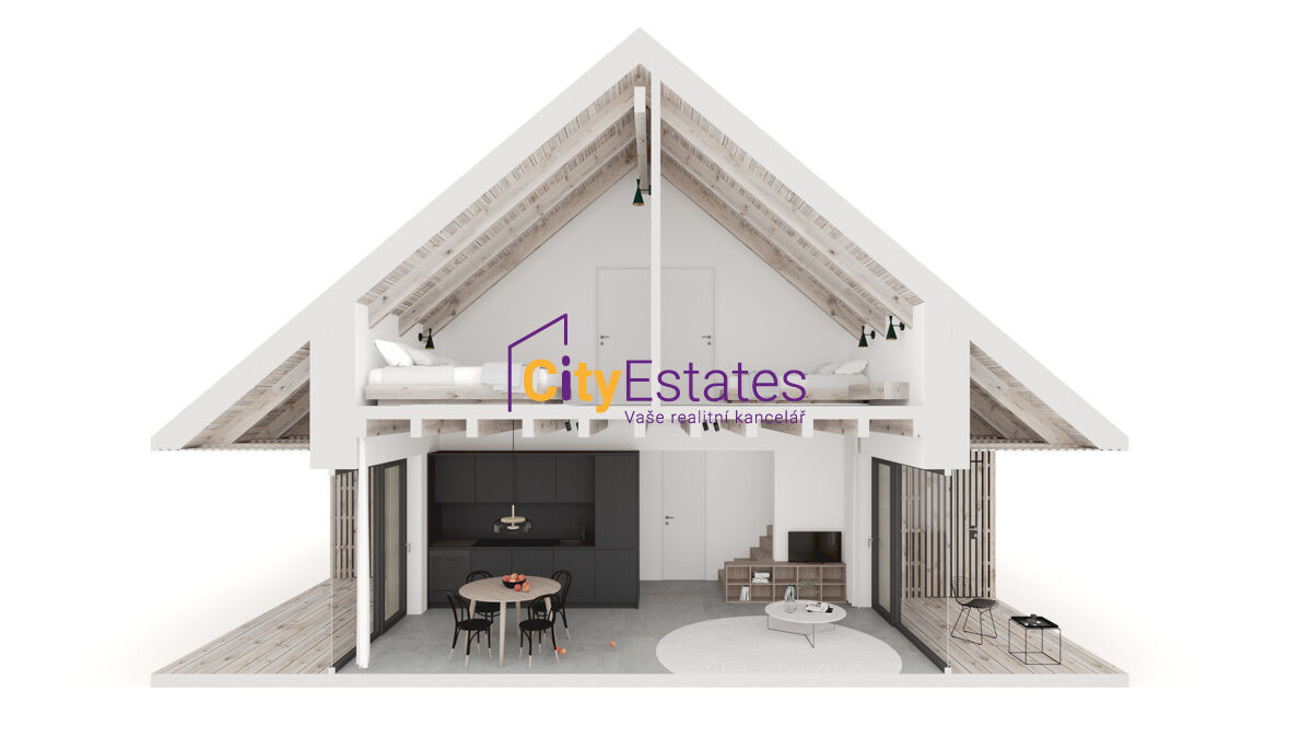 Byt 3kk na Horní Bečvě s oknem ve štítě  se zahrádkou a  parkovacím stáním C/4