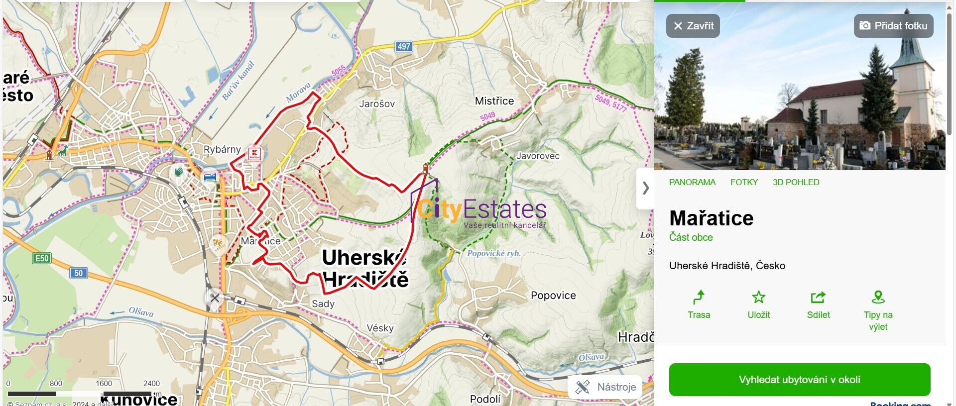 Prodej kvalitní zemědělské půdy v katastru Uh. Hradiště