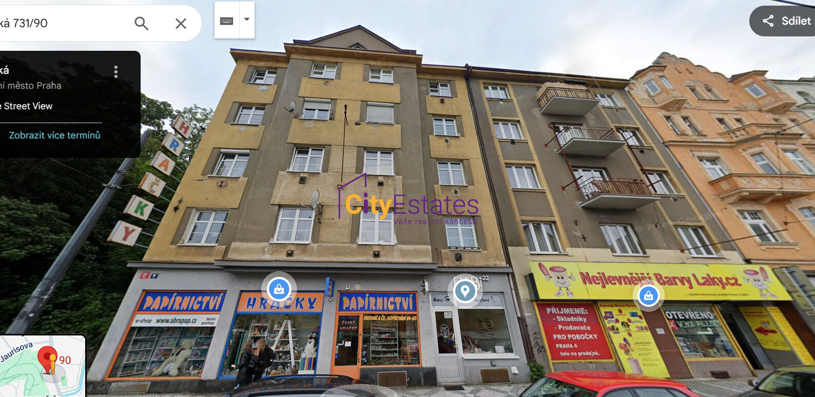 2 + kuchyňský kout Praha Nuselská ulice