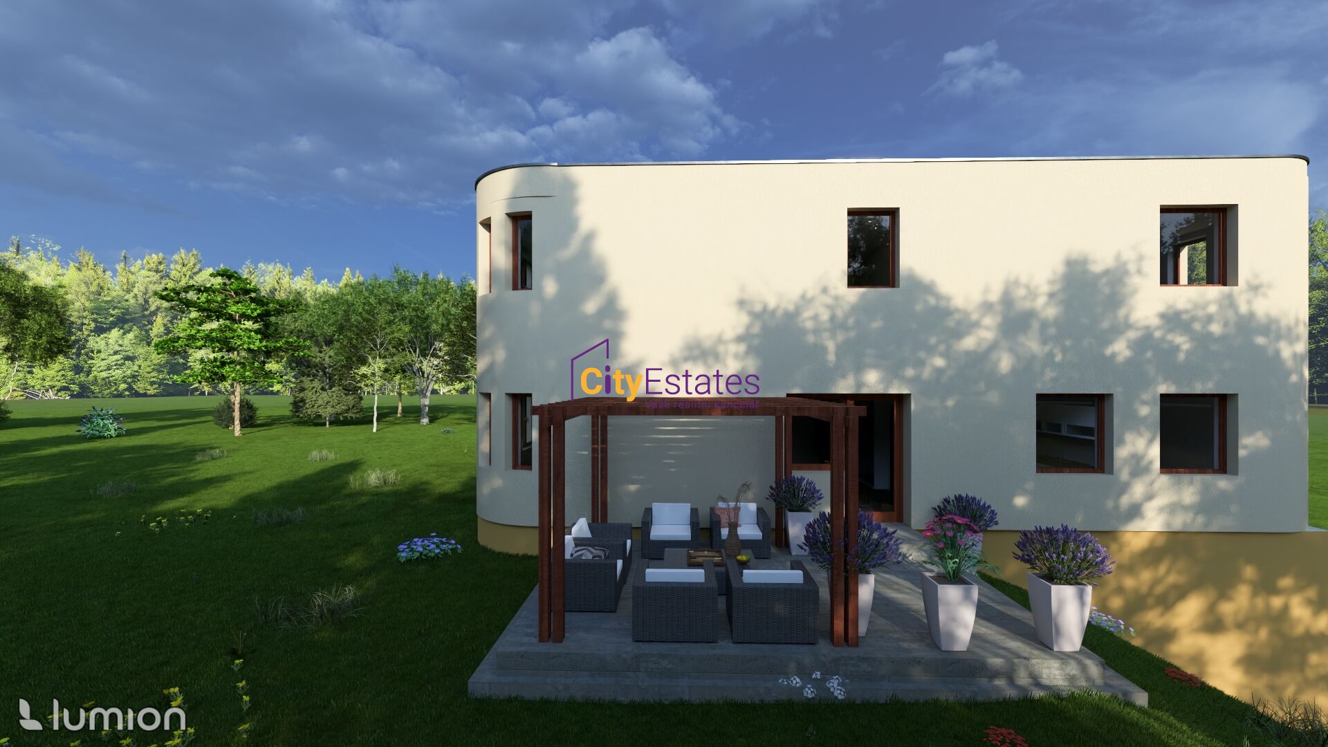 Vícegenerační vila v Praze Strašnicích před dokončením