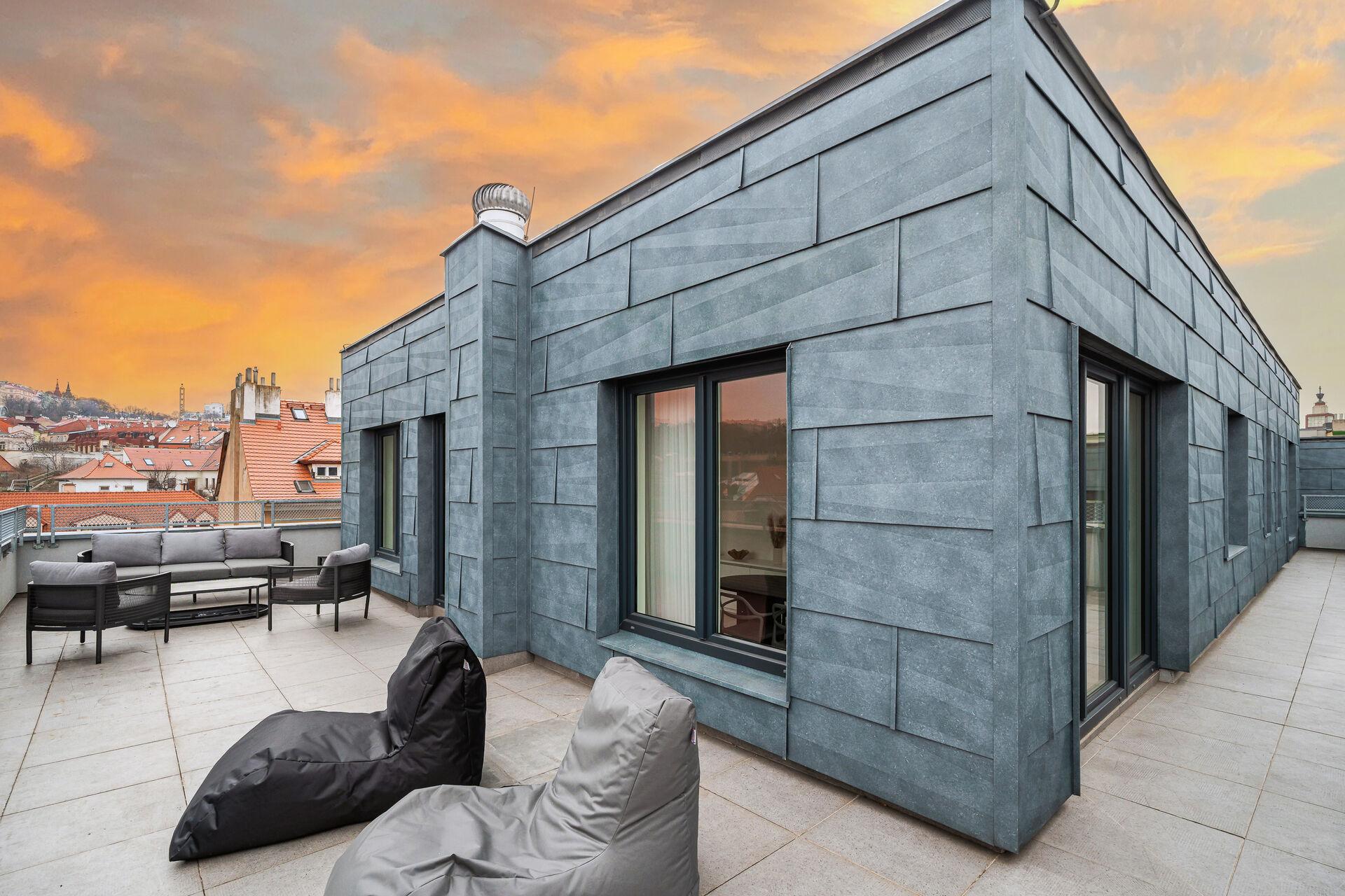 Exkluzivní byt s panoramatickým výhledem v Rezidenci U Vinohradu