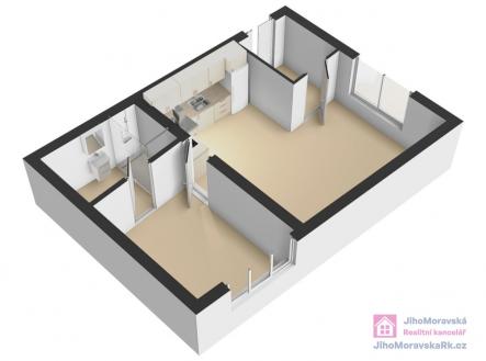 foto: 3 | Pronájem bytu, 2+kk, 42 m²