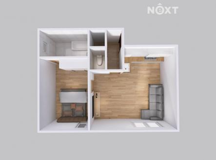 Prodej bytu, 2+kk, 55 m²