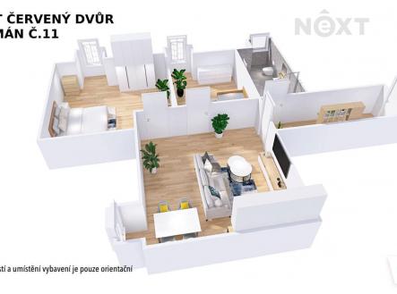 Prodej bytu, 3+kk, 74 m²