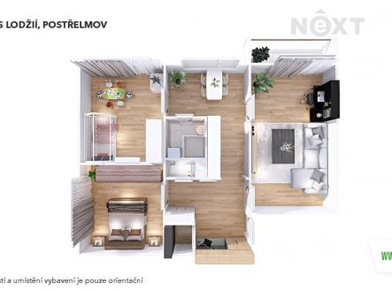 Pronájem bytu, 3+1, 73 m²