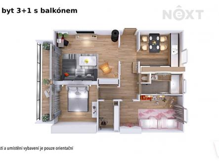 Prodej bytu, 3+1, 75 m²