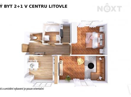 Pronájem bytu, 2+1, 55 m²