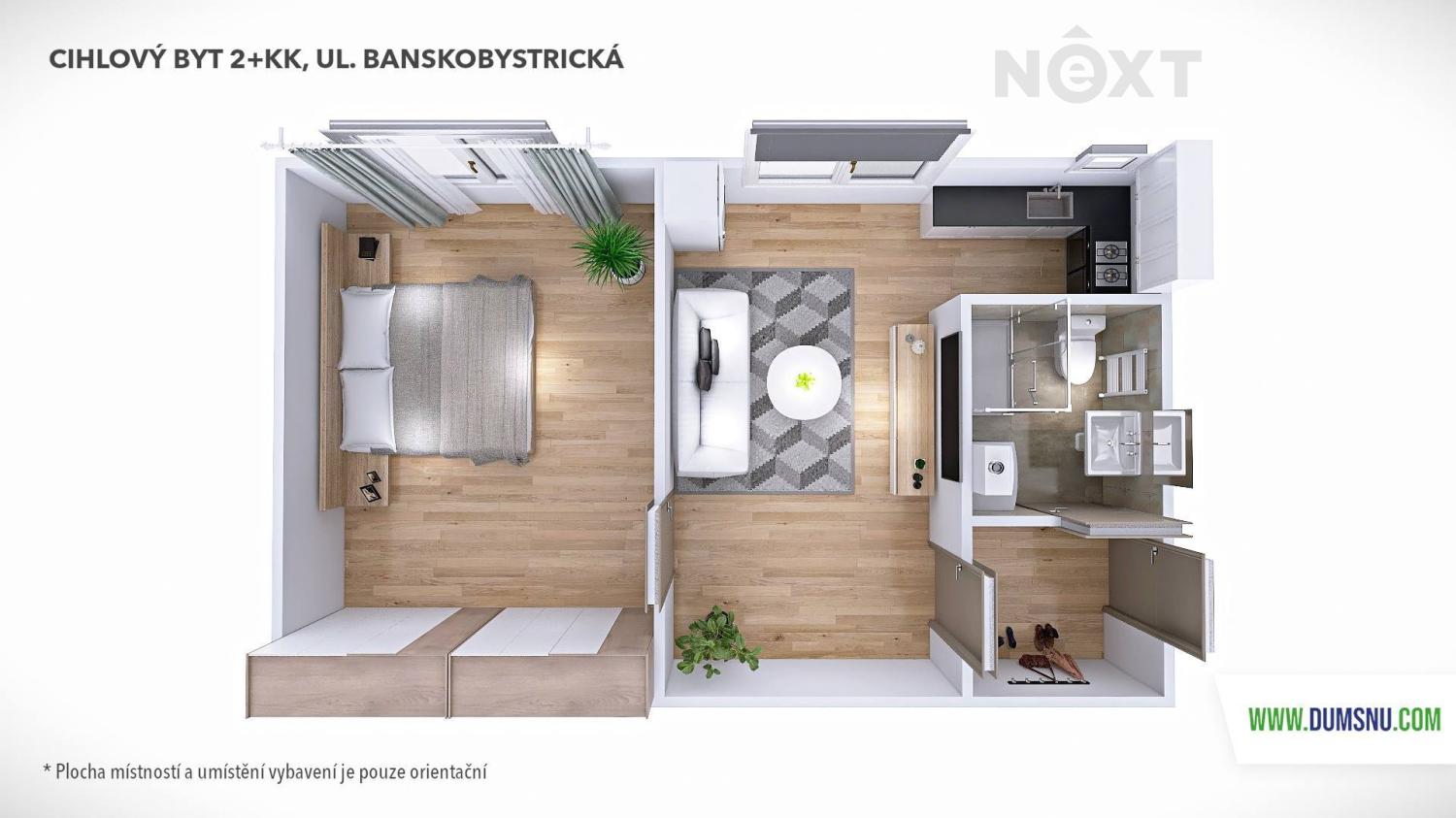 Prodej byt 2+kk, 40㎡