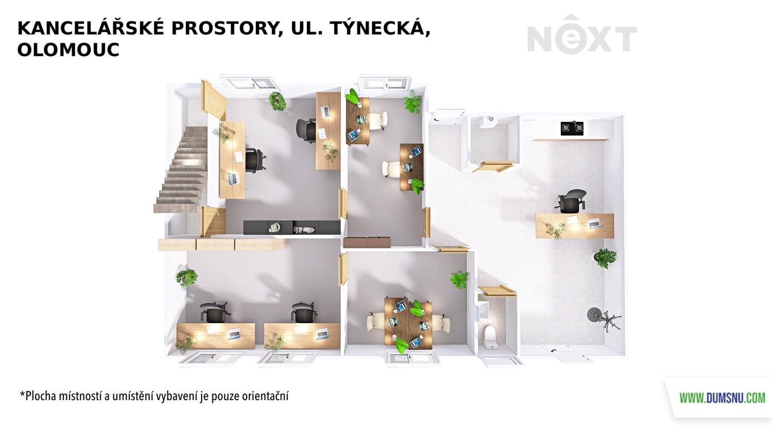 Pronájem komerční Kanceláře, 100㎡