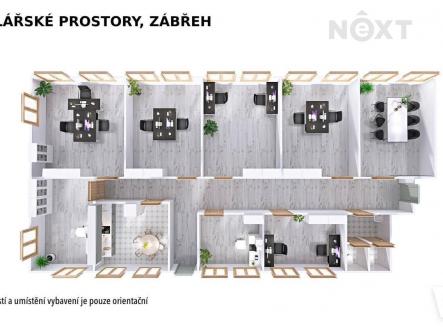 Pronájem - kanceláře, 17 m²