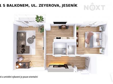 Prodej bytu, 2+1, 50 m²