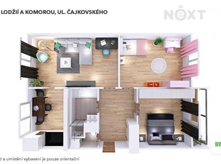 Pronájem bytu, 3+1, 77 m²