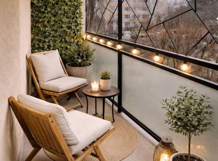 Vizualizace lodžie | Prodej bytu, 3+1, 69 m²