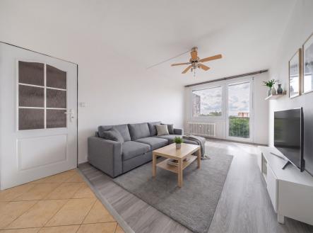 obývací pokoj - vizualizace | Prodej bytu, 2+kk, 43 m²