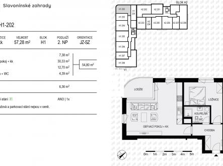 Prodej bytu, 2+kk, 57 m²