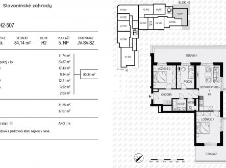 Prodej bytu, 4+kk, 84 m²