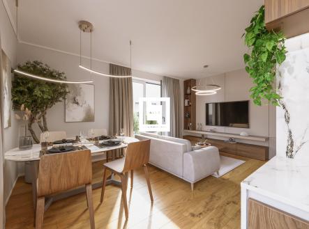 obývácí pokoj D 4_3_05 2 | Prodej bytu, 3+kk, 68 m²