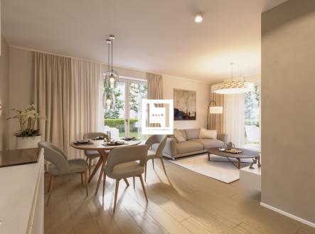 obývácí pokoj C 1_2_04 1 (1) | Prodej bytu, 3+kk, 67 m²