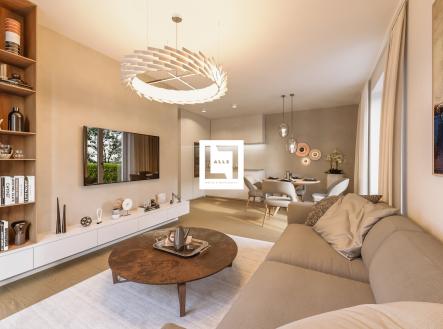 obývácí pokoj C 1_2_04 2 | Prodej bytu, 2+kk, 53 m²