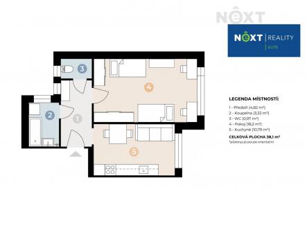 Prodej bytu, 1+1, 38 m²