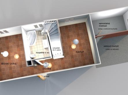 plan prizemi | Prodej - dům/vila, 120 m²