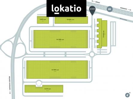 Planek_celkova situace | Pronájem - komerční objekt, sklad, 5 240 m²