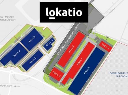 Layout areálu | Pronájem - komerční objekt, sklad, 48 864 m²