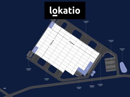 Panattoni_Uničov_layout | Pronájem - komerční objekt, sklad, 26 198 m²