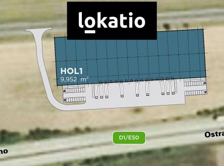 plánek | Pronájem - komerční objekt, sklad, 9 952 m²