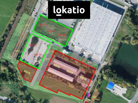 Situace | Pronájem - komerční objekt, sklad, 8 000 m²