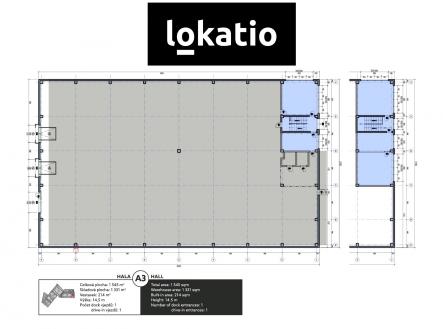 A3 | Pronájem - komerční objekt, sklad, 1 439 m²