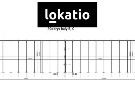 Rousínov B,C půdorys | Pronájem - komerční objekt, sklad, 6 014 m²