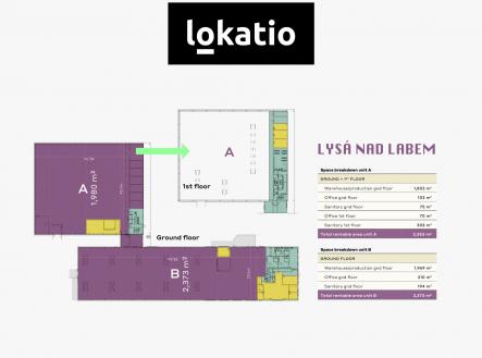 lysa plan | Pronájem - komerční objekt, sklad, 3 771 m²