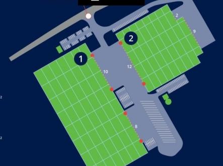 layout areálu | Pronájem - komerční objekt, výroba, 3 500 m²