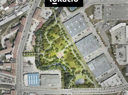 ponavka_nadhled-situace | Pronájem - komerční objekt, sklad, 478 m²