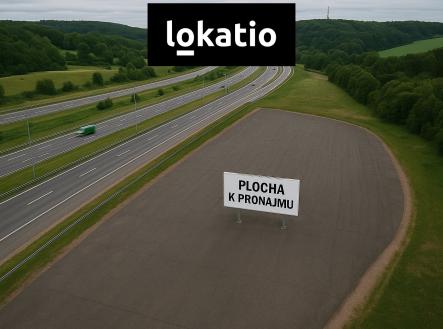 Venkovní plocha_vizu | Pronájem - pozemek pro komerční výstavbu, 6 450 m²