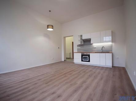 obývací pokoj s kuchyní | Pronájem bytu, 3+kk, 60 m²