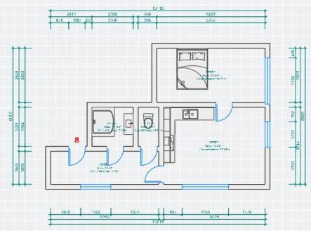Prodej bytu, 2+kk, 53 m²