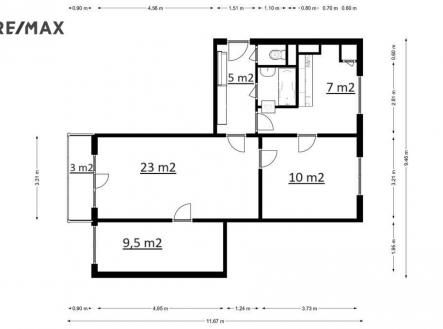 pudorys-2d-koty.jpg | Prodej bytu, 3+1, 61 m²